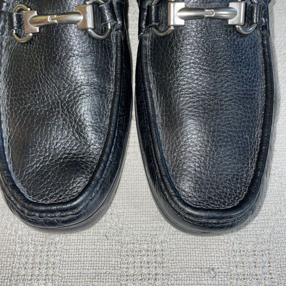 Sandro Moscoloni Men’s Dress Loafers Size 9.5 D Black Leather Business Formal main image 12